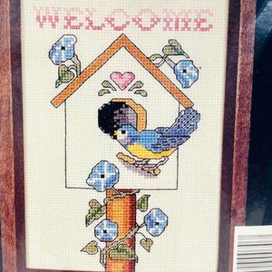 Counted Cross Stitch "Welcome" Kit by Banar Design - New/Sealed